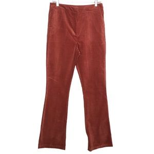 ASOS TALL Rust Orange Corduroy High Waist Trouser Pants NWT